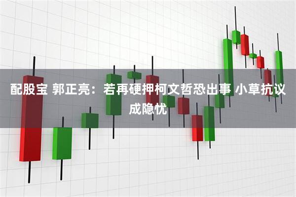 配股宝 郭正亮：若再硬押柯文哲恐出事 小草抗议成隐忧