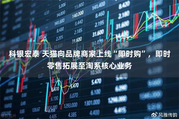 科银宏泰 天猫向品牌商家上线“即时购”，即时零售拓展至淘系核心业务